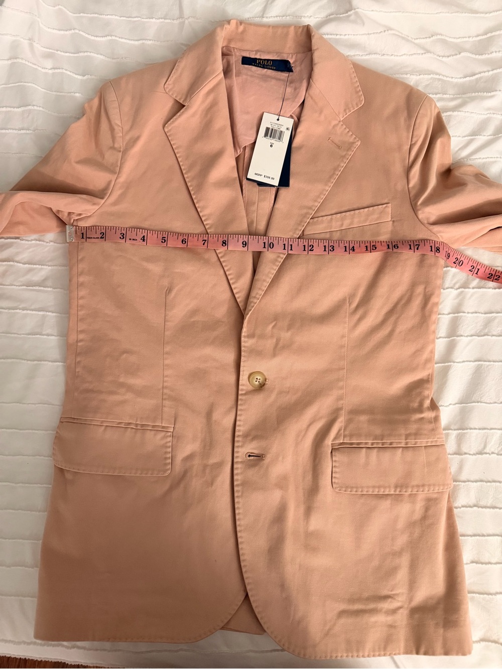Polo by Ralph Lauren light pink Cotton Blazer - Picture 6 of 9